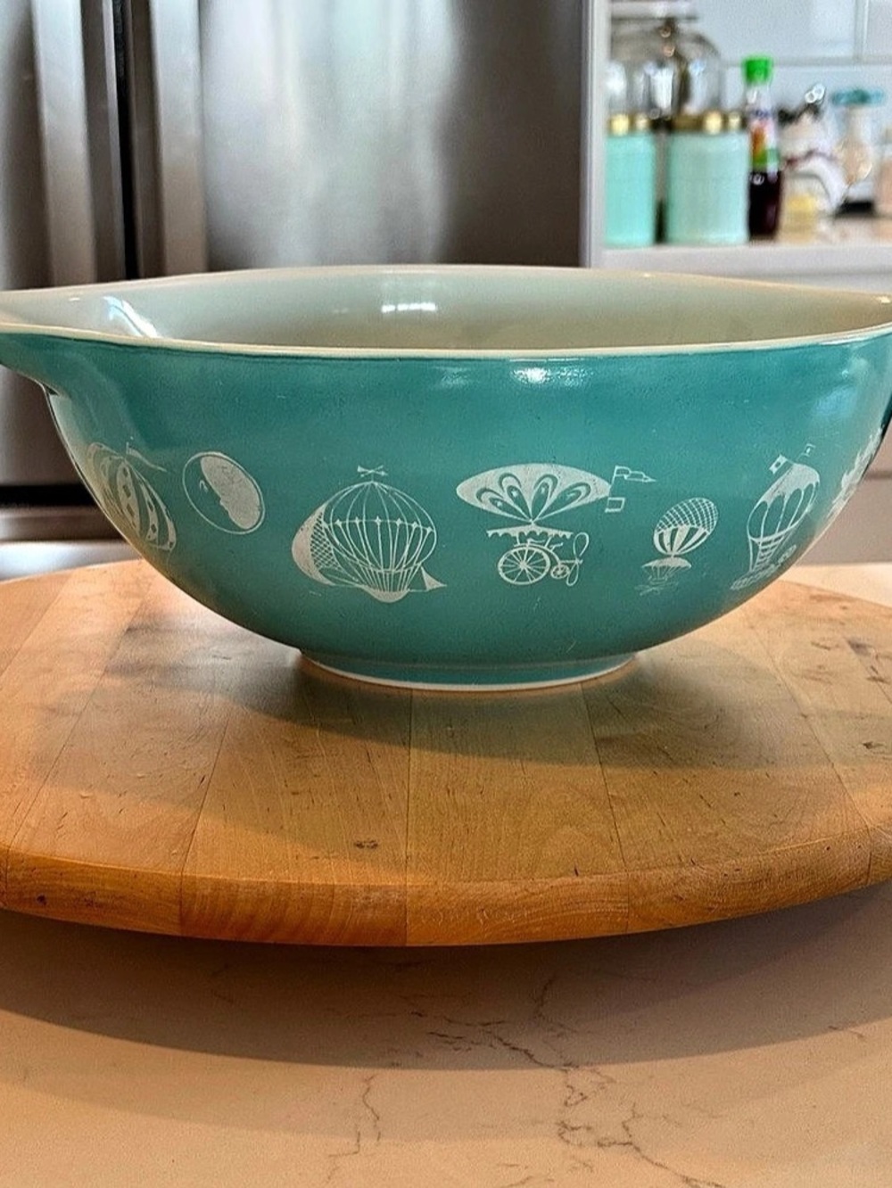 Pyrex Hot Air Balloons Promotional Cinderella Bowl (#444) Cinderella Bowl #444